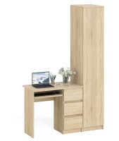 Комплект стол компьютерный МС-6 правый + Пенал МШ 400.1 дуб сонома