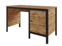 Стол письменный Лофт BIU/130 дуб вотан/черный