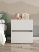 Тумба прикроватная с двумя ящиками 50 белый Тумба прикроватная с двумя ящиками 50 белый