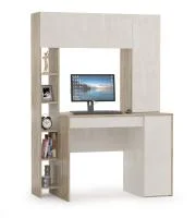 Стол компьютерный Комфорт 12.71 дуб крафт серый/шёлковый камень