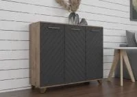 Комод Стокгольм дуб самдал/серый графит Комод Стокгольм дуб самдал/серый графит