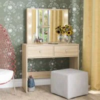 Стол косметический с подсветкой СТ-5 дуб сонома Стол косметический с подсветкой СТ-5 дуб сонома