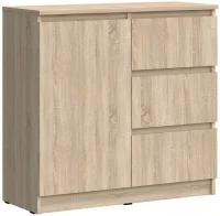 Комод Челси 800 (3 ящика 1 дверь) дуб сонома Комод Челси 800 (3 ящика 1 дверь) дуб сонома