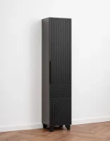 Пенал Копенгаген со створкой венге/черный матовый