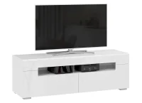 Тумба ТВ Фьюжн белый/белый глянец