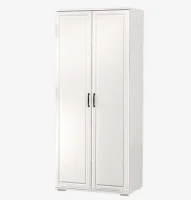 Шкаф 2-х дверный Кельн №2 белый/белый софт