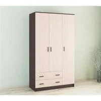 Шкаф комбинированный Лагуна без зеркала венге/дуб молочный