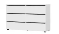 Комод 6 ящиков Токио белый текстурный Комод 6 ящиков Токио белый текстурный