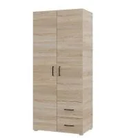 Шкаф Victor (Виктор) 2-х створчатый/2 ящика дуб сонома Шкаф Victor (Виктор) 2-х створчатый/2 ящика дуб сонома