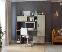 Стол компьютерный ПКС-7 ясень шимо темный/ясень шимо светлый