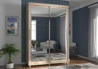 Шкаф-купе Комфорт-12 Прайм 1.5 дуб сонома (прямоугольные зеркала)