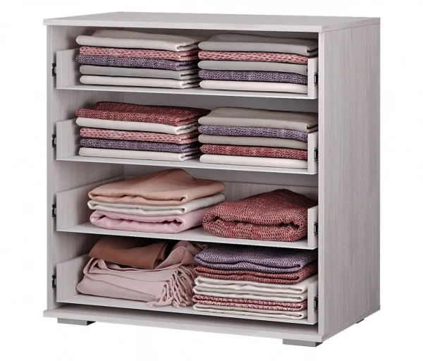 Комод Кимберли КМ-01 ясень белый/белый глянец Комод Кимберли КМ-01 ясень белый/белый глянец