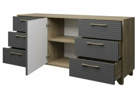 Комод Копенгаген дуб самдал/серый графит Комод Копенгаген дуб самдал/серый графит