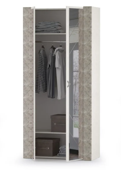 Шкаф для одежды Амели 13.133 шёлковый камень/бетон чикаго беж