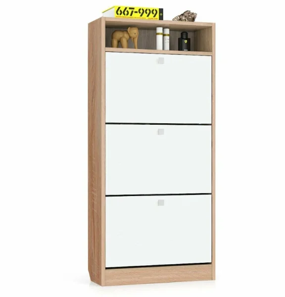 Обувница ТО-3 дуб сонома/белый Обувница ТО-3 дуб сонома/белый