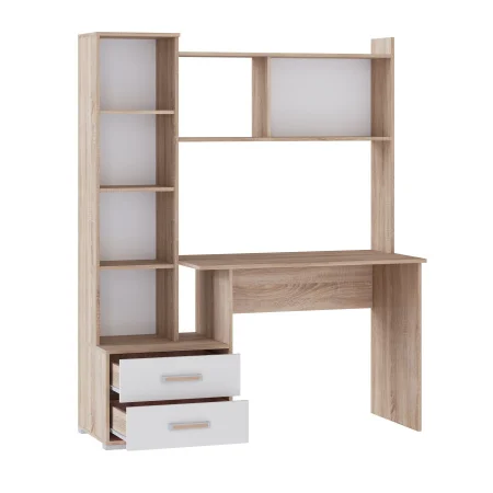 Стол компьютерный Квартет-9 дуб сонома/белый