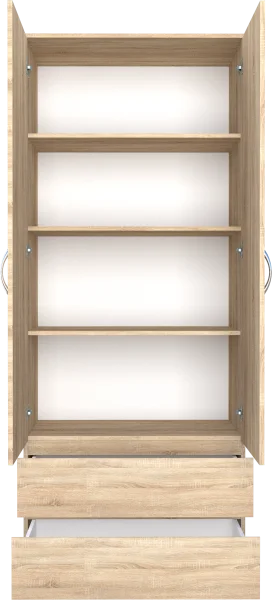 Шкаф с ящиками Б 5.011 дуб сонома (серия без ручек)