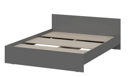 Кровать Денвер 1.6 графит серый