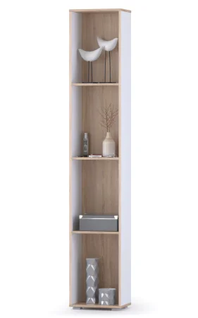 Стеллаж Куба 13.141 дуб сонома/белый премиум