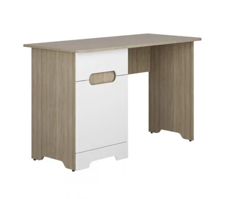 Стол письменный Палермо-3 Юниор СТ-021 ясень шимо светлый/белый глянец
