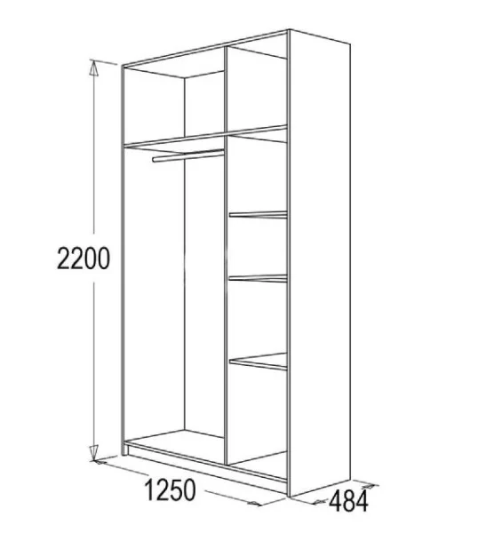 Шкаф Флагман-2 дуб сонома