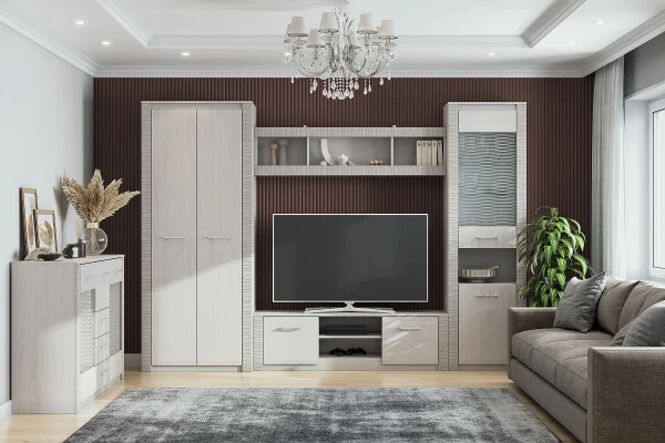 Шкаф универсальный Гамма-20 ясень анкор светлый/сандал светлый