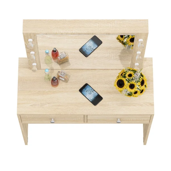 Стол косметический с подсветкой СТ-5 дуб сонома Стол косметический с подсветкой СТ-5 дуб сонома