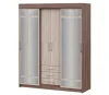 Шкаф-купе Фортуна ясень шимо темный/ясень шимо светлый
