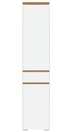 Пенал с ящиком Гретта 2С1Я дуб крафт золотой/белый