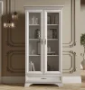 Шкаф-витрина Кентаки REG2W1S белый