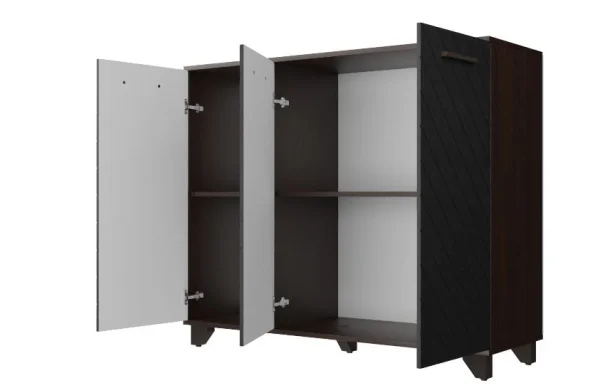 Комод Стокгольм венге/черный матовый Комод Стокгольм венге/черный матовый