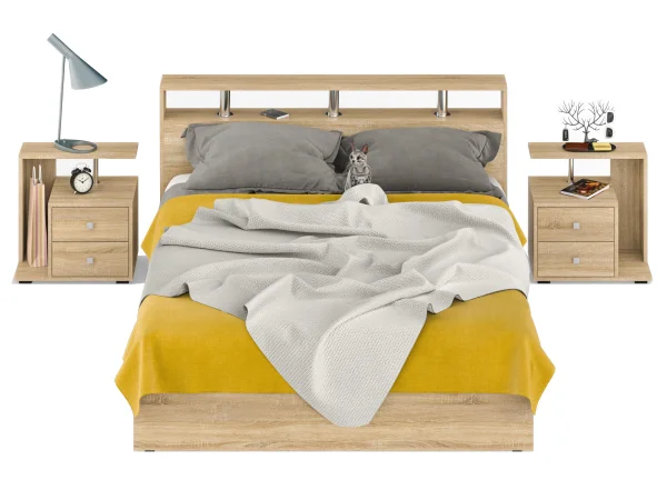 Спальня Камелия дуб сонома Спальня Камелия дуб сонома