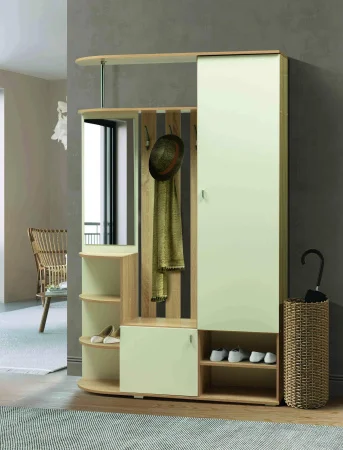 Прихожая Кармен-7 дуб сонома/белый