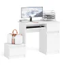 Комплект Мори Стол компьютерный МС-1 правый + Тумба ТПМ 400.1 белый