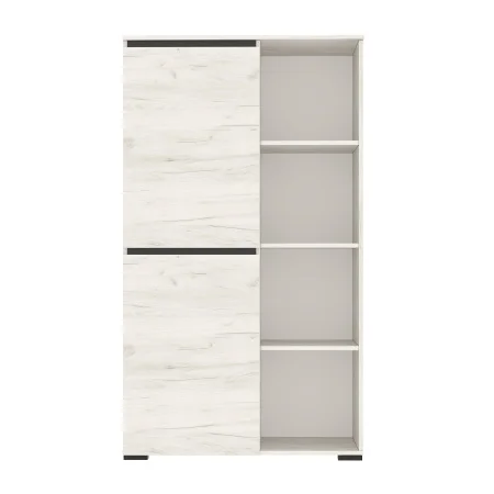 Буфет Гретта 2С дуб крафт белый/антрацит