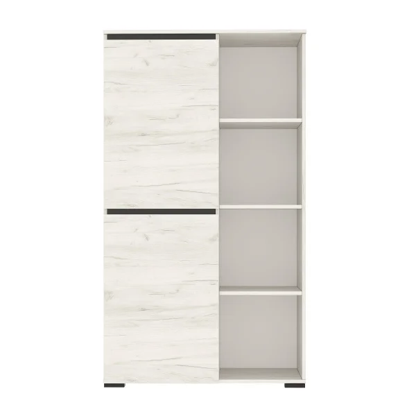 Буфет Гретта 2С дуб крафт белый/антрацит Буфет Гретта 2С дуб крафт белый/антрацит