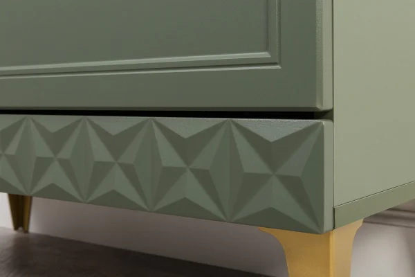 Комод Марион 16.249 дымчатый зеленый/олива шагрень