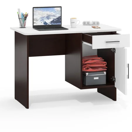 Стол письменный МД 1.09 венге/белый