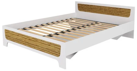 Кровать Милана белый/сосна гранд
