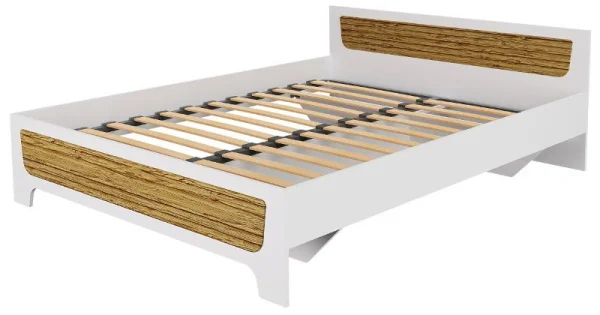 Кровать Милана белый/сосна гранд Кровать Милана белый/сосна гранд