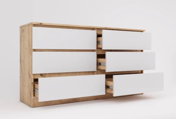 Комод Охта Лайт 1380.6 дуб вотан/белый Комод Охта Лайт 1380.6 дуб вотан/белый