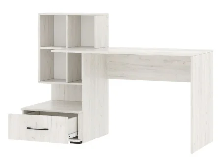 Стол компьютерный ПКС-10 дуб крафт белый