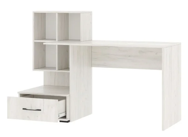 Стол компьютерный ПКС-10 дуб крафт белый