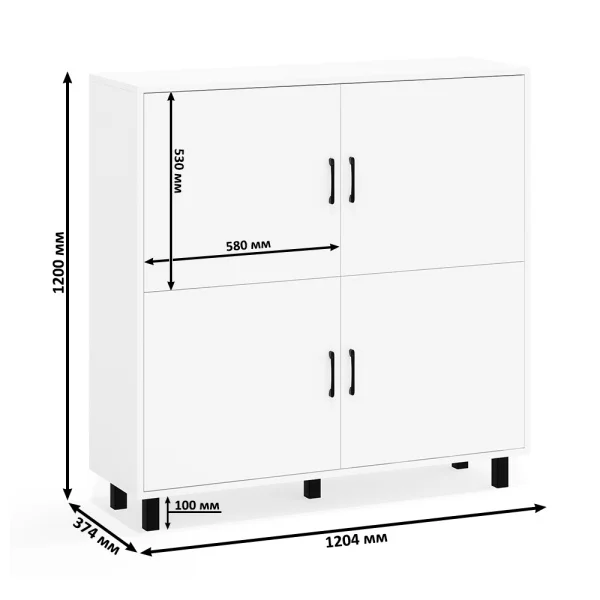 Комод 126-1204 белый Комод 126-1204 белый