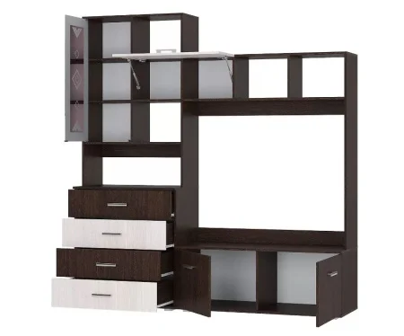 Центральная секция Белла венге/ясень белый