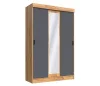 Шкаф-купе Бася дуб крафт/графит