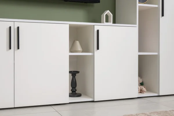 Тумба под ТВ Эйр 16.55 белый шагрень