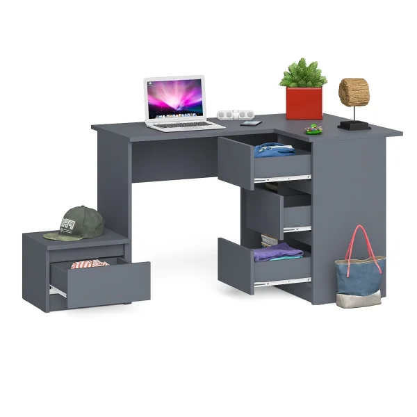 Комплект Мори Стол компьютерный МС-16 + Тумба ТПМ 400.1 графит