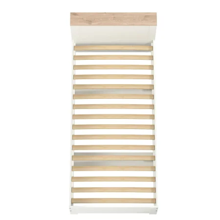 Кровать Джастин 11.54 белый шагрень/дуб белый