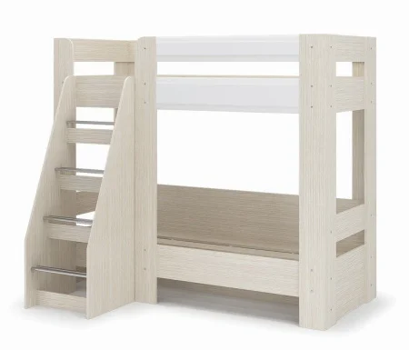 Кровать двухъярусная Симба дуб белфорт/белый глянец